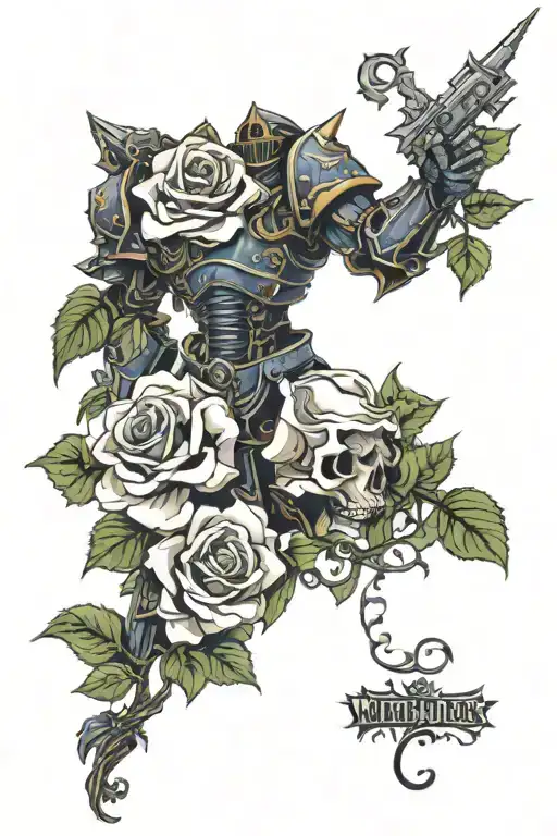 Warhammer 40K Night Lords And Roses With Vines