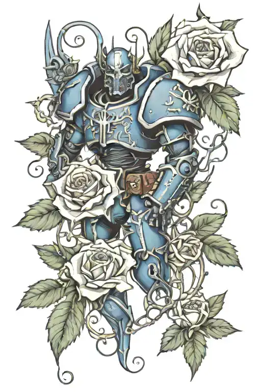 Warhammer 40K Night Lords And Roses With Vines