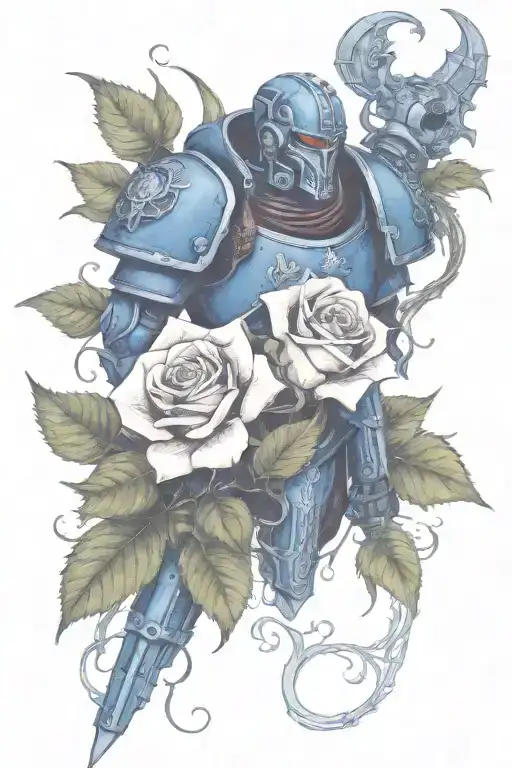 Warhammer 40K Night Lords And Roses With Vines