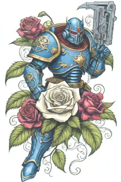 Warhammer 40K Night Lords And Roses With Vines