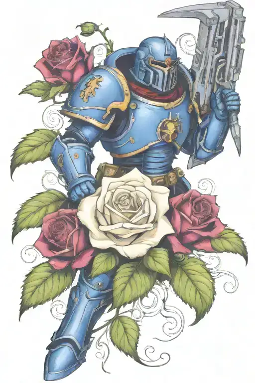 Warhammer 40K Night Lords And Roses With Vines