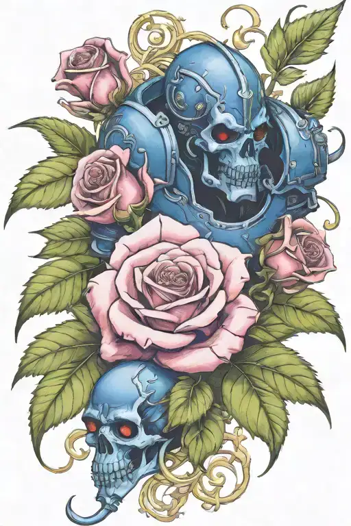 Warhammer 40K Night Lords And Roses With Vines