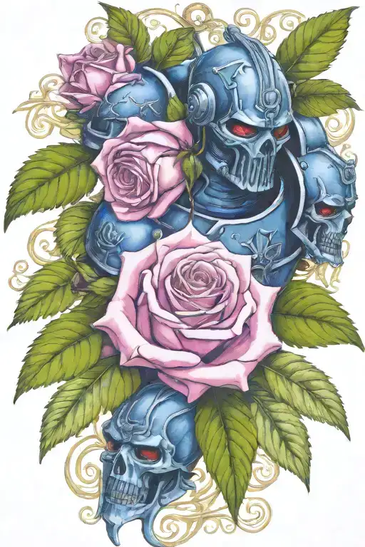 Warhammer 40K Night Lords And Roses With Vines