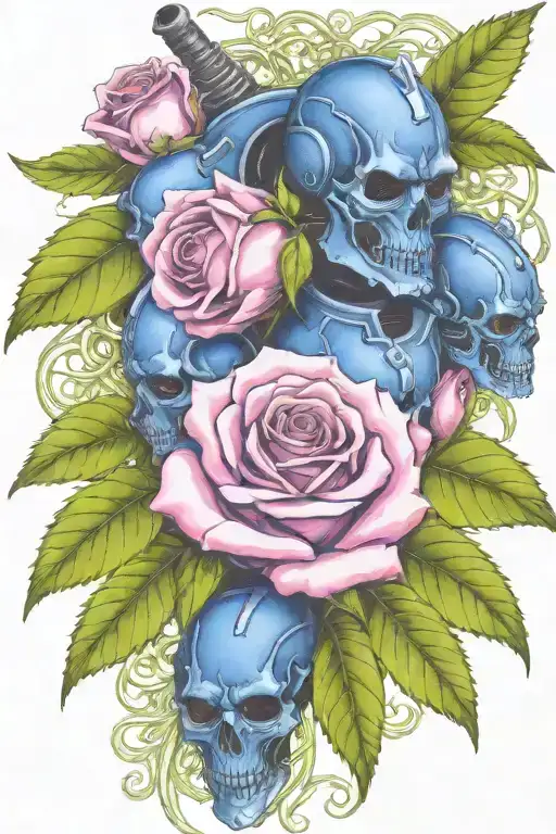 Warhammer 40K Night Lords And Roses With Vines