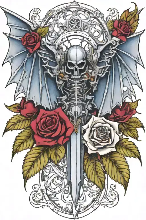 Warhammer 40K Night Lords Bat Wings And Roses With Briars