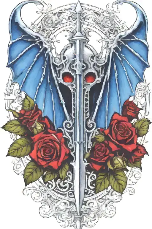 Warhammer 40K Night Lords Bat Wings And Roses With Briars