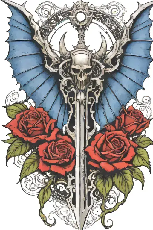 Warhammer 40K Night Lords Bat Wings And Roses With Briars