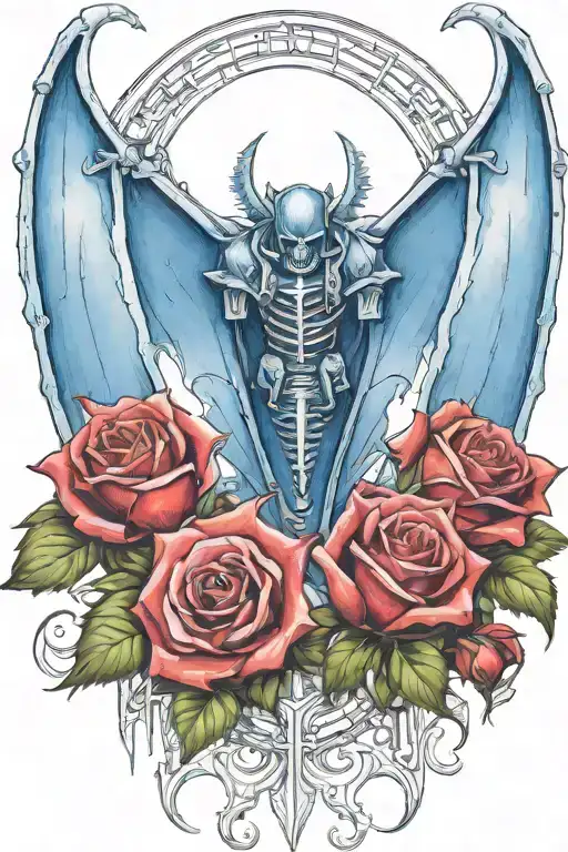 Warhammer 40K Night Lords Bat Wings And Roses With Briars