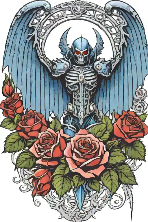 Warhammer 40K Night Lords Bat Wings And Roses With Briars