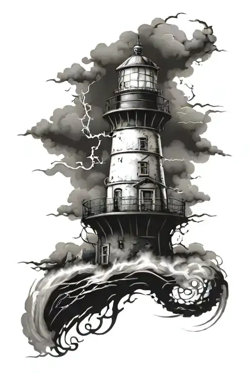 Lighthouse Stormy Condition