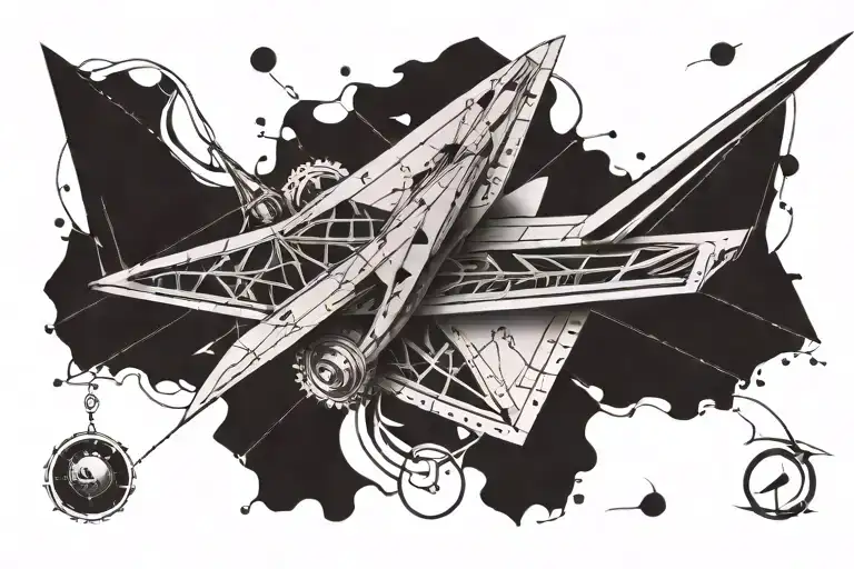 Paper Airplane Flying