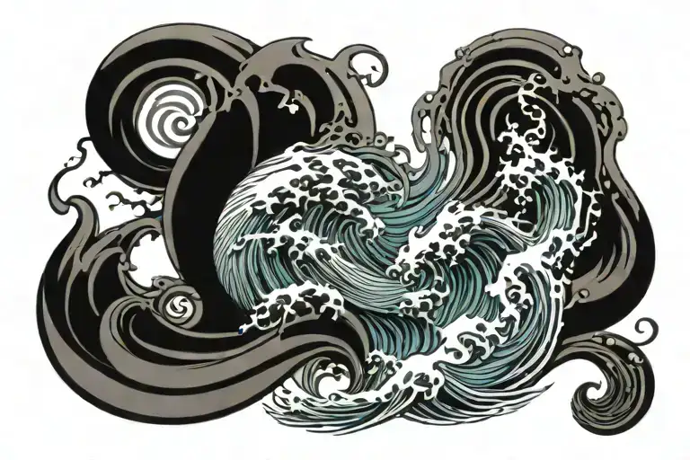 Ocean Waves Crashing