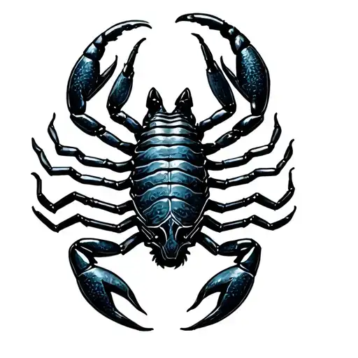 Scorpion Zodiac Symbol Intertwined