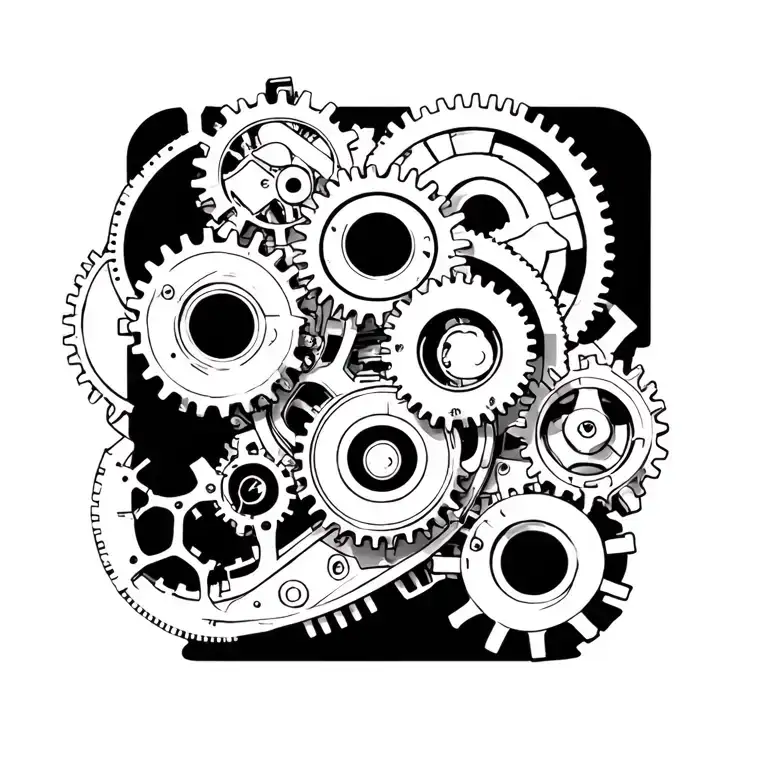 Steampunk Gears Integrated