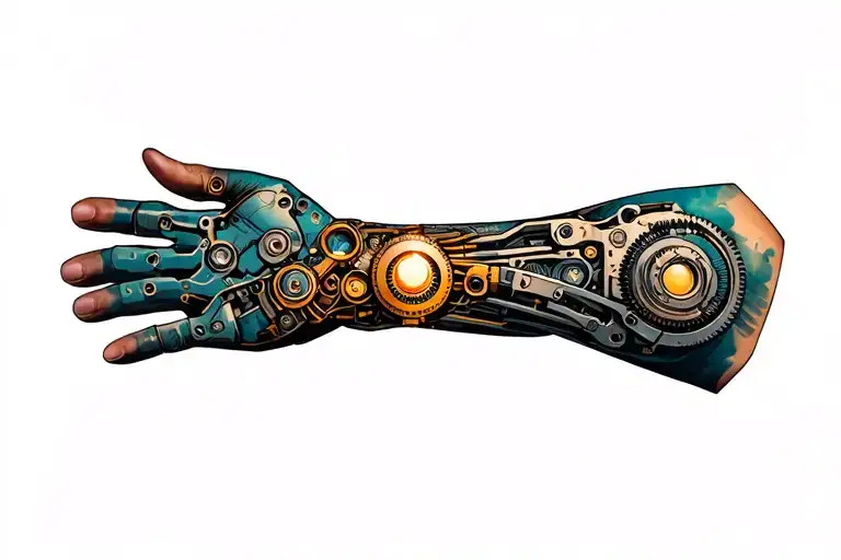 Mechanisms Integrated Into An Exposed Wrist