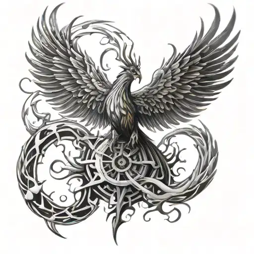 Phoenix Rising From Ashes