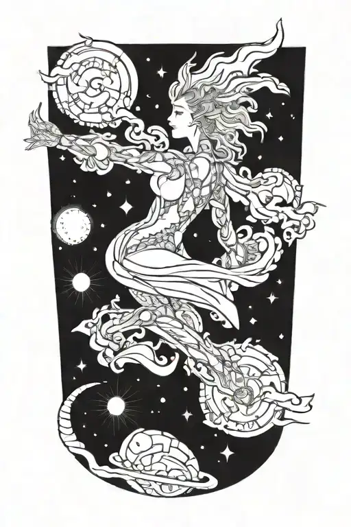 Heaven Opening Her Coat To Reveal Hidden Galaxies