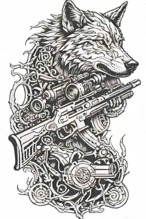 Wolf Hunting Rifle Morphing