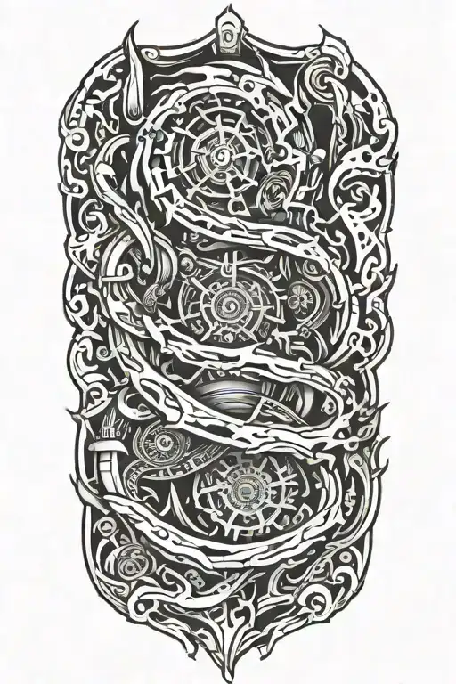 Fire Flames Left Arm