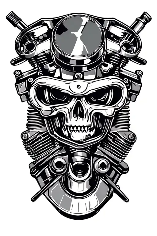 Motorcycle Vtwin Engine