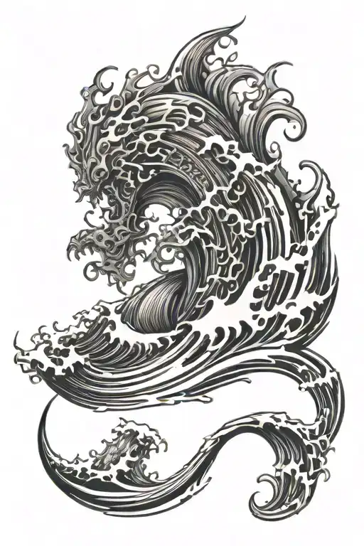Wave Forming The Shape