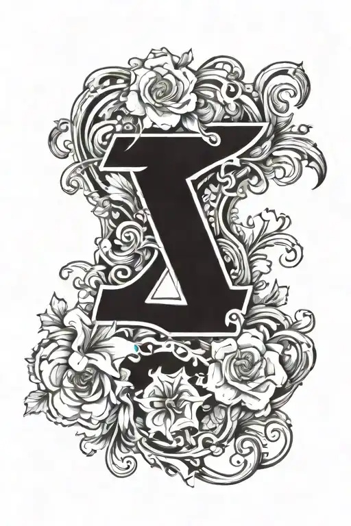 Numbers 23 The Name Yglesias Number 24 With Flowers