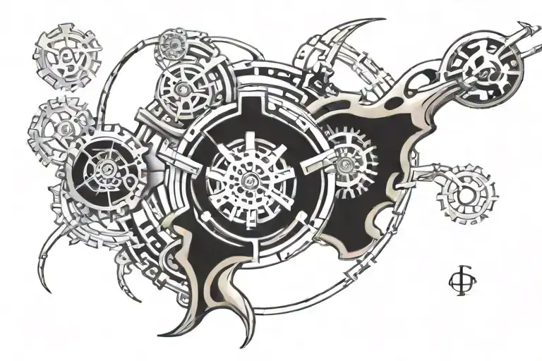 Dice Gear Half Circle