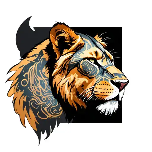 Lioness Wearing