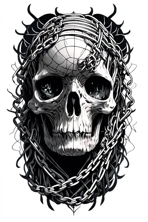 Net Of Lines And Chains