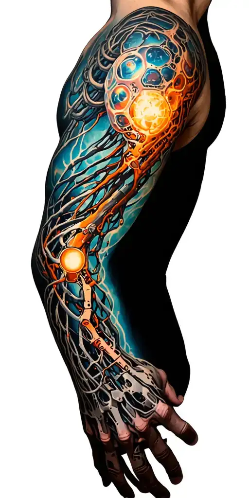 Biomechanical Sleeve Reflecting True Underlying Biology Of Arm That Blends To Mechanics
