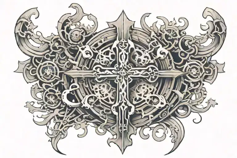 Cross Surrounded