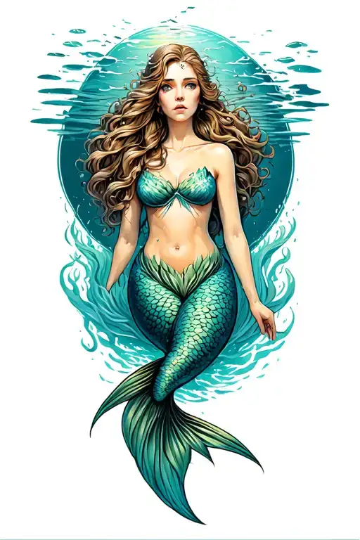 Underwater Mermaid Scene World War Ii