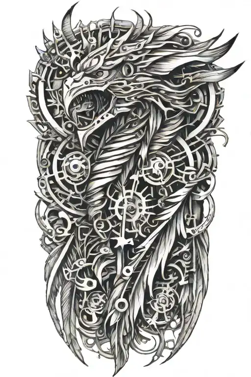 Detailed Biomechanical Feather
