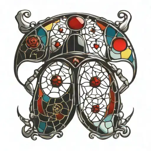 Ladybug Made Of Stained Glass