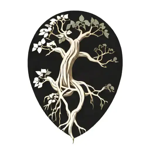 Half Sleeve Morton Bay Fig Tree With Roots