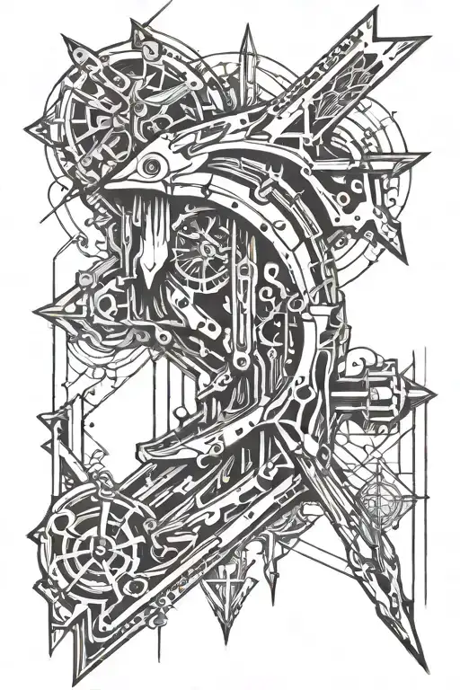 Arrow Made With Lines