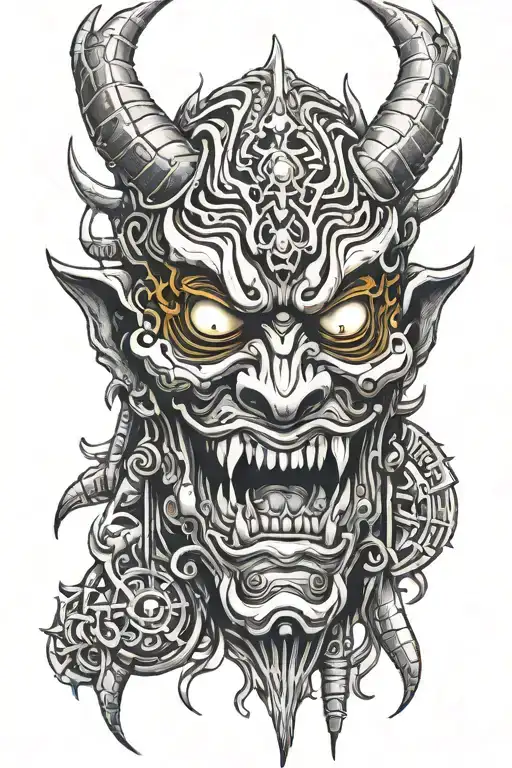 Scary Oni Mask