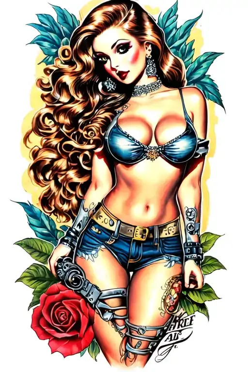 Gangster Girl Pinup
