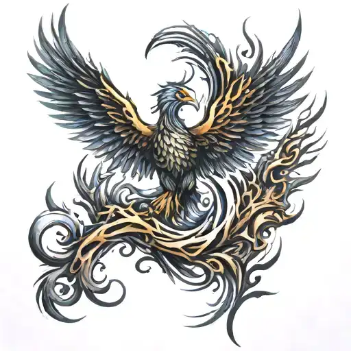 Phoenix Rising From The Ashes