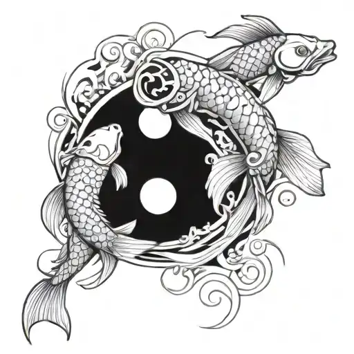 Koi Fish Ying Yang
