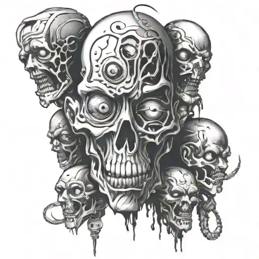 Bunch Of Creepy Faces