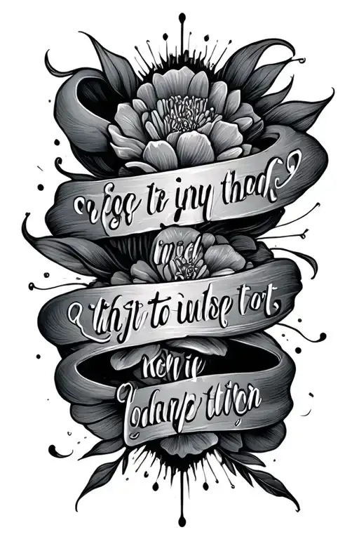 Poetic Quote Written Vertically