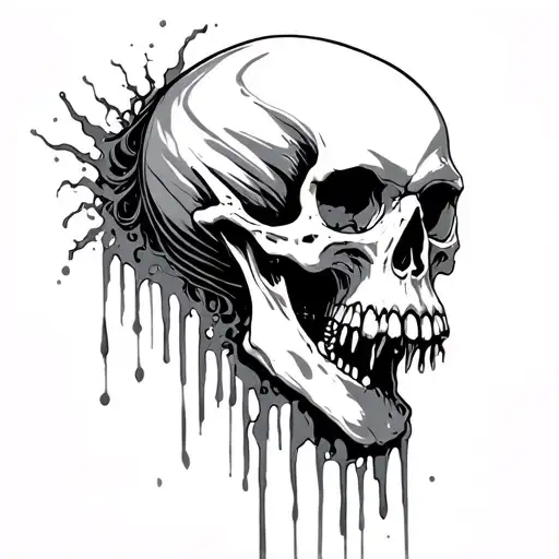 Skull Ripping Out Of Womans Body