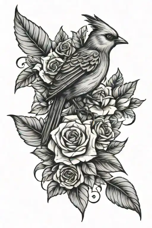 Bird Floral Design