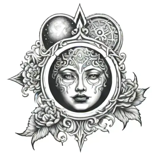 Mystical Moon With A Take On Mental Health And Symmetrie