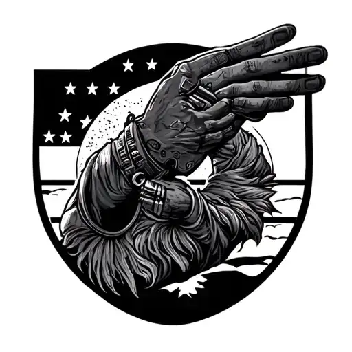 Japanese Us Military Technology Forearm Sleeve