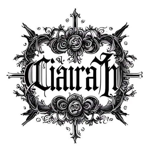 18-5-2023 In Roman Numerals With Ciaran Name Script