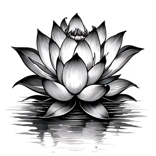Lotus Flower With Flowers Descending From It The Path Of Life
