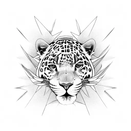 Tropical Forest Flower Jaguar