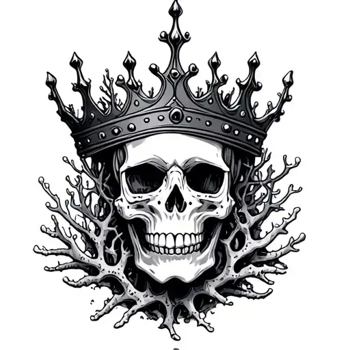 Skull Crown Coral Reef